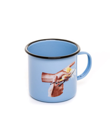 Becher"Enamel Bird"in emailliertem Metall –SELETTI | BHOME by Arredi Barbàra