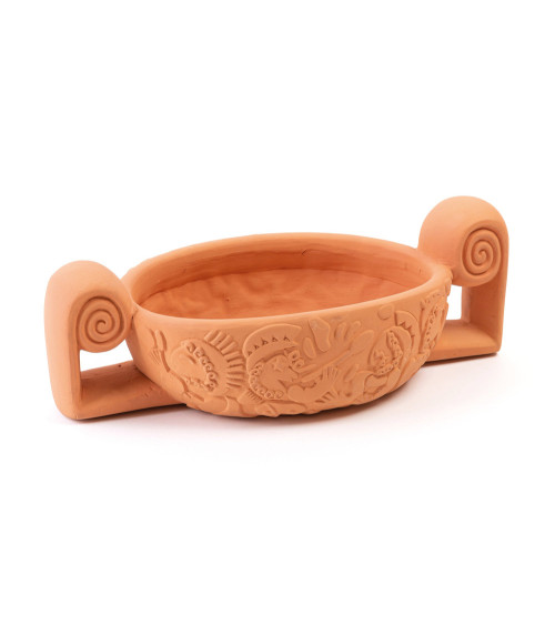 Vase"Magna Graecia Vaso Centrotavola in Terracotta"cm. 50 x 32 h. 21 –SELETTI | BHOME by Arredi Barbàra