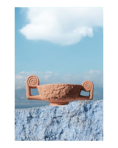 Vase"Magna Graecia Vaso Centrotavola in Terracotta"cm. 50 x 32 h. 21 –SELETTI | BHOME by Arredi Barbàra