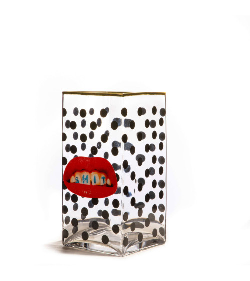 Vase"Shit Pois Grande"in Glas:SELETTI | BHOME by Arredi Barbàra