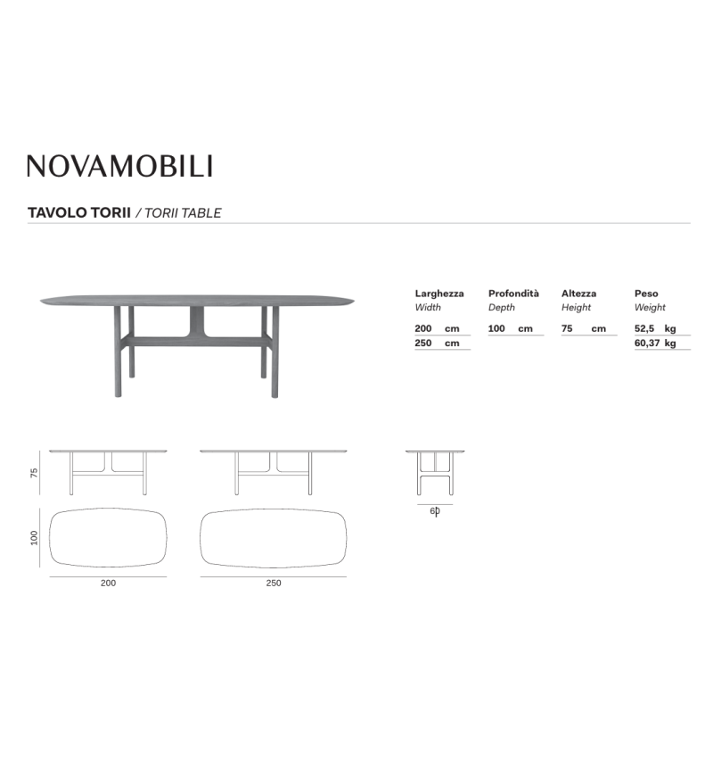 Tavolo Torii Novamobili | Bhome by Arredi Barbàra