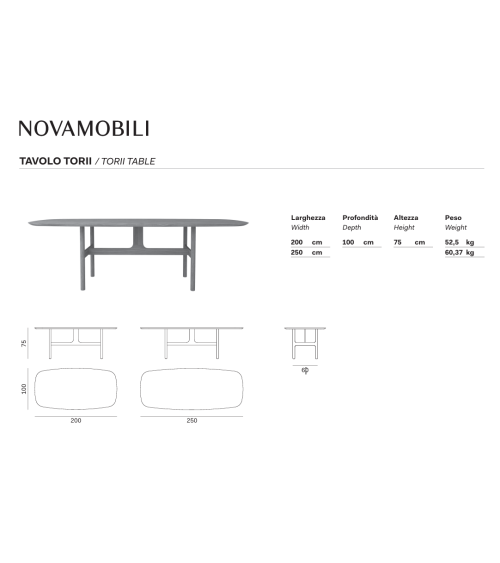 Tavolo Torii Novamobili | Bhome by Arredi Barbàra