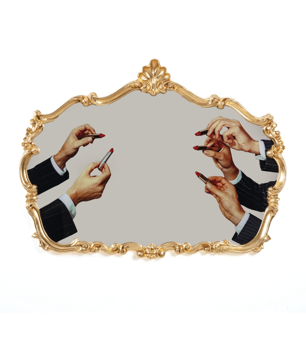 Espejo"Baroque Mirror Lipstick"cm 120 x h. 88 –SELETTI | BHOME by Arredi Barbàra