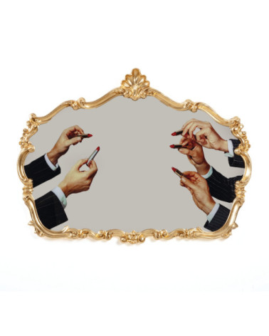 Espejo"Baroque Mirror Lipstick"cm 120 x h. 88 –SELETTI | BHOME by Arredi Barbàra