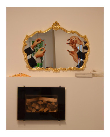 Espejo"Baroque Mirror Lipstick"cm 120 x h. 88 –SELETTI | BHOME by Arredi Barbàra