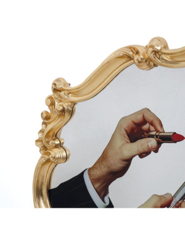 Espejo"Baroque Mirror Lipstick"cm 120 x h. 88 –SELETTI | BHOME by Arredi Barbàra