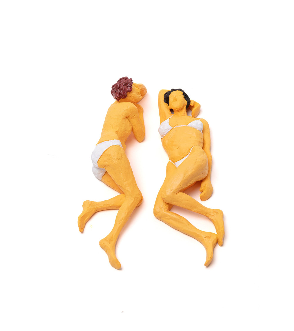 Sculpture décorative"Love Is A Verb Maya & Sofia"cm. 13x22 h.5 –SELETTI | BHOME by Arredi Barbàra