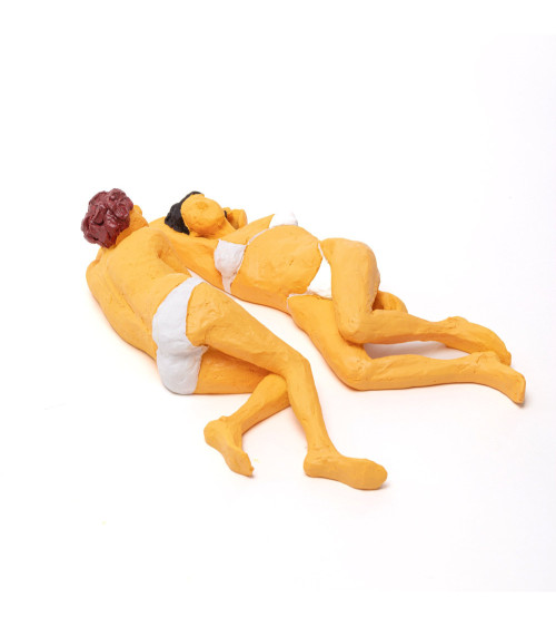 Sculpture décorative"Love Is A Verb Maya & Sofia"cm. 13x22 h.5 –SELETTI | BHOME by Arredi Barbàra