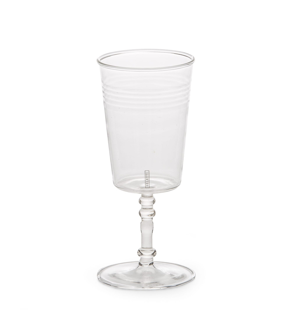 Glas"Estetico Quotidiano Set da 6 Bicchieri da Vino"in Borosilikatglas –SELETTI | BHOME by Arredi Barbàra
