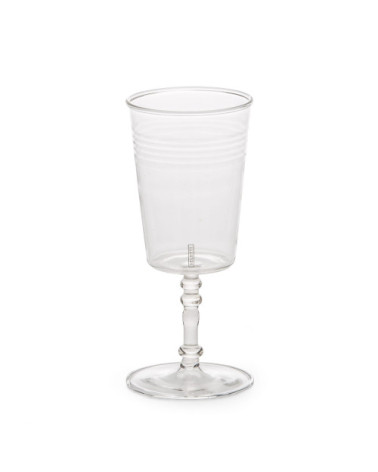 Glas"Estetico Quotidiano Set da 6 Bicchieri da Vino"in Borosilikatglas –SELETTI | BHOME by Arredi Barbàra