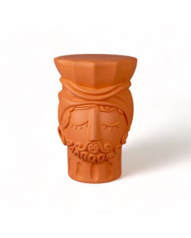Hocker"Magna Graecia Terracotta Stool Man"33x32 h.46.5 –SELETTI | BHOME by Arredi Barbàra