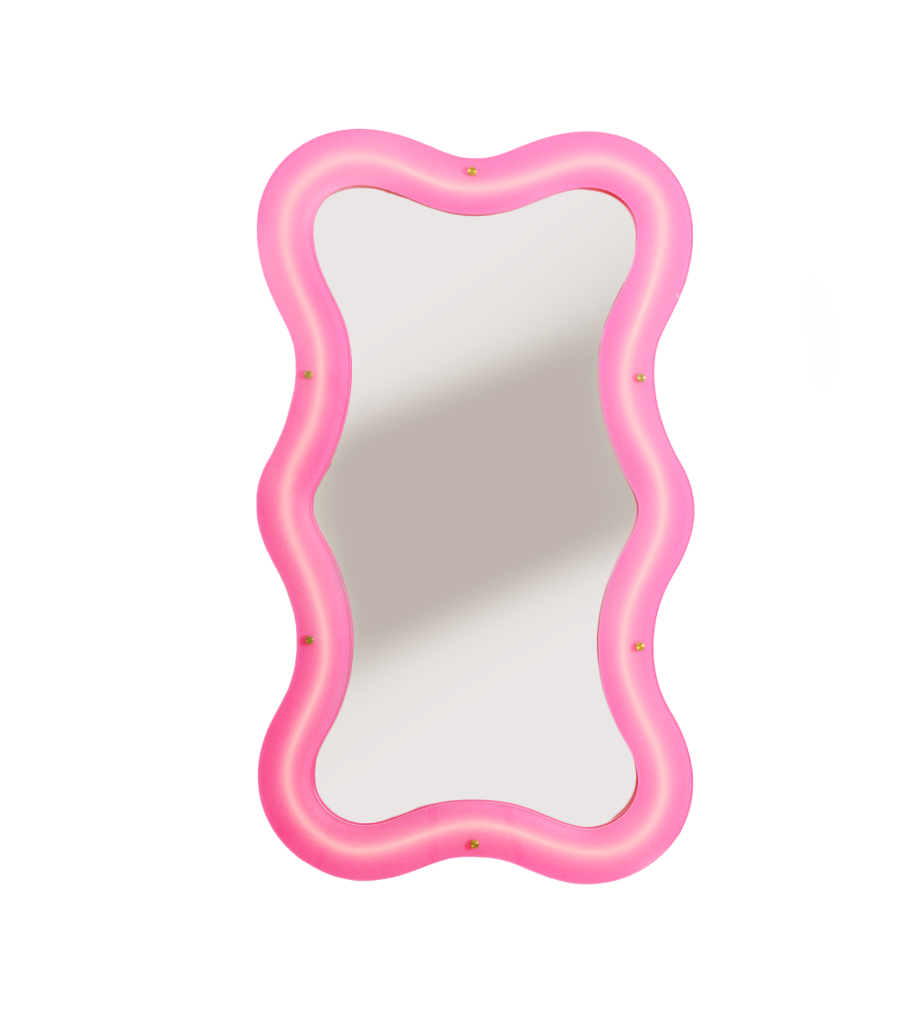 "Supercurve Mirror Tiny Tall" CM 59,77 x 102,55 x 4I IN 23,5 x 40,37 x 1,57 –SELETTI | BHOME by Arredi Barbàra