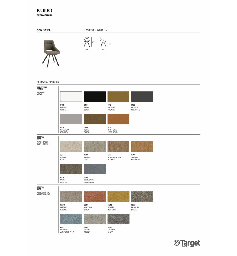 Kudo Twist Stuhl – Target Point | Bhome by Arredi Barbàra