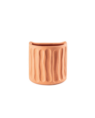 Vase"Magna Graecia Vaso da Muro in Terracotta Dorico"25 x 16 x h. 25 –SELETTI | BHOME by Arredi Barbàra