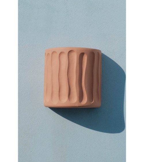 Vase"Magna Graecia Vaso da Muro in Terracotta Dorico"25 x 16 x h. 25 –SELETTI | BHOME by Arredi Barbàra