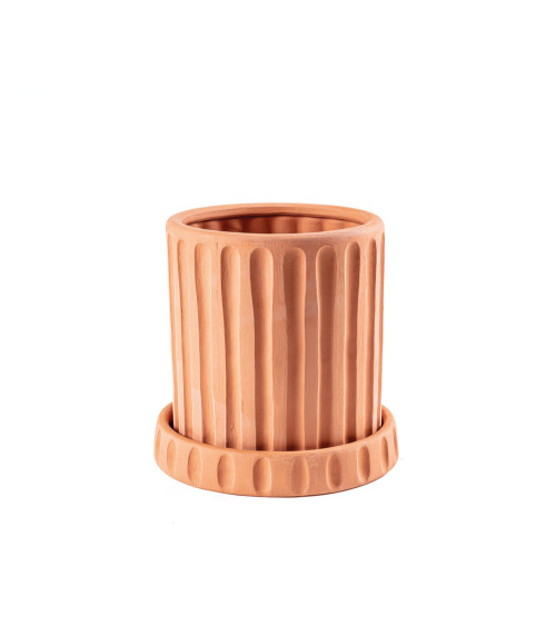 Vase"Magna Graecia Vaso in Terracotta Dorico"Ø cm. 30 h. 29,5 –SELETTI | BHOME by Arredi Barbàra