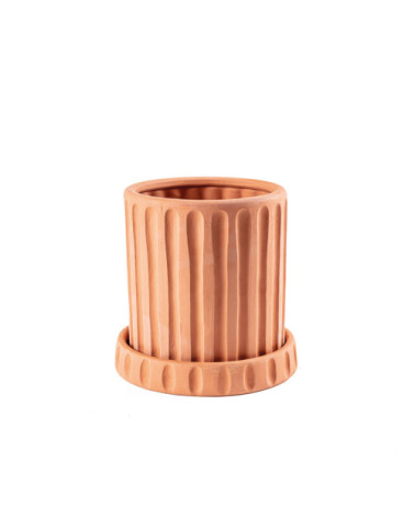 Vase"Magna Graecia Vaso in Terracotta Dorico"Ø cm. 30 h. 29,5 –SELETTI | BHOME by Arredi Barbàra