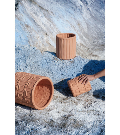 Vase"Magna Graecia Vaso in Terracotta Dorico"Ø cm. 30 h. 29,5 –SELETTI | BHOME by Arredi Barbàra
