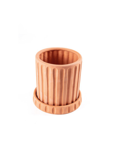 Vase"Magna Graecia Vaso in Terracotta Dorico"Ø cm. 30 h. 29,5 –SELETTI | BHOME by Arredi Barbàra