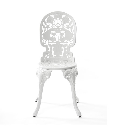 Außenstuhl"Industry Collection SEDIA IN ALLUMINIO -BIANCA"Aluminium —SELETTI | BHOME by Arredi Barbàra