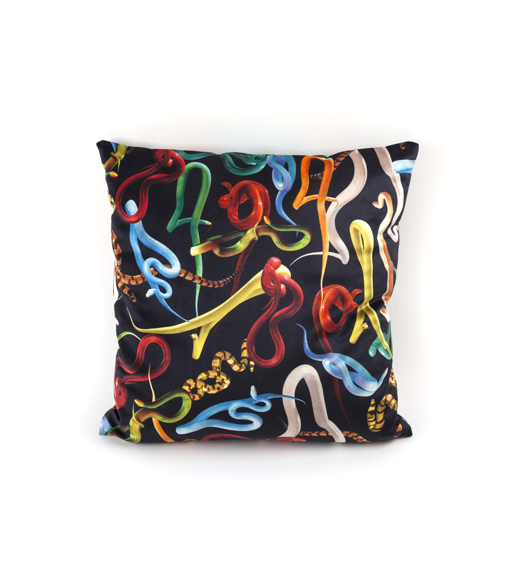 Roulement"Snakes con Imbottitura a Piuma"cm 50 x 50 –SELETTI | BHOME by Arredi Barbàra