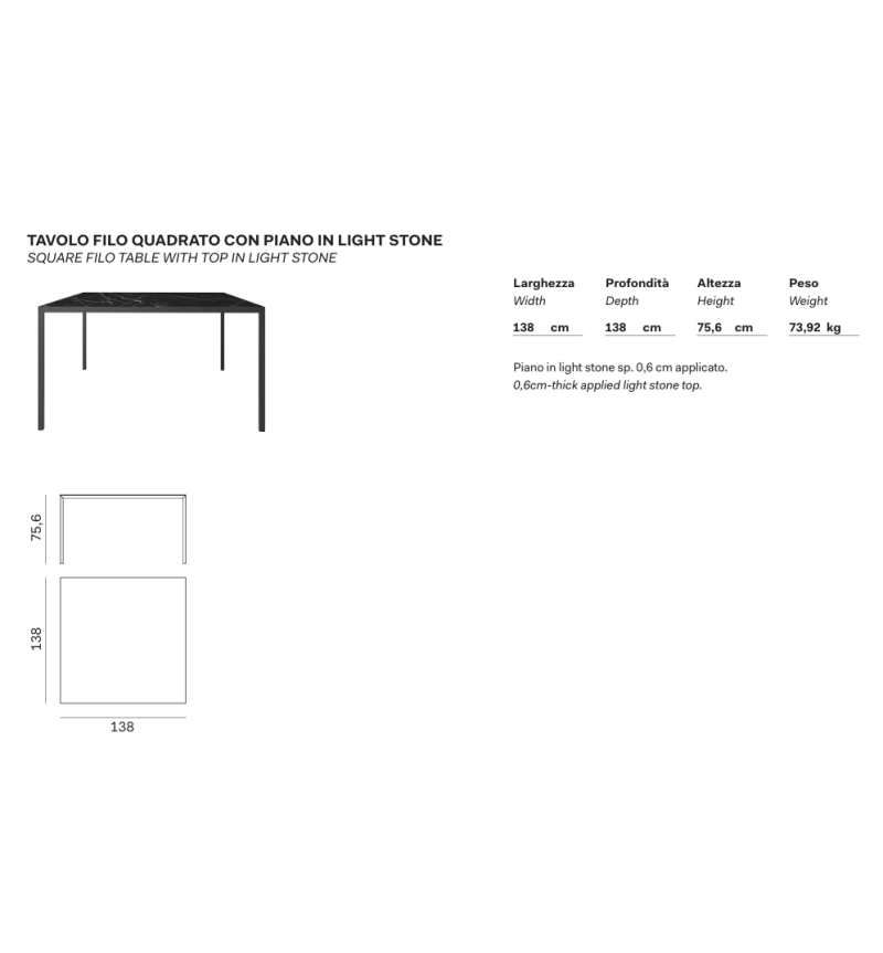 Tavolo Filo Novamobili | Bhome by Arredi Barbàra