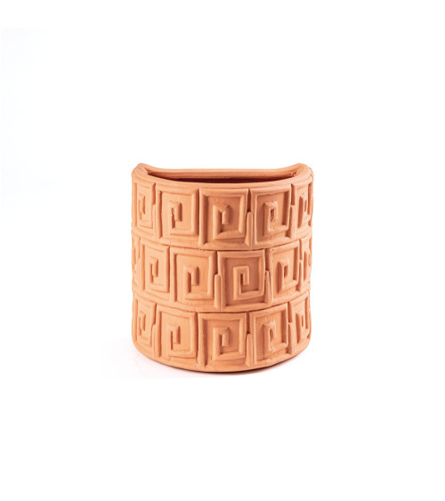 Vase"Magna Graecia Vaso da Muro in Terracotta Greche"cm. 25 x 16 x h. 25 –SELETTI | BHOME by Arredi Barbàra