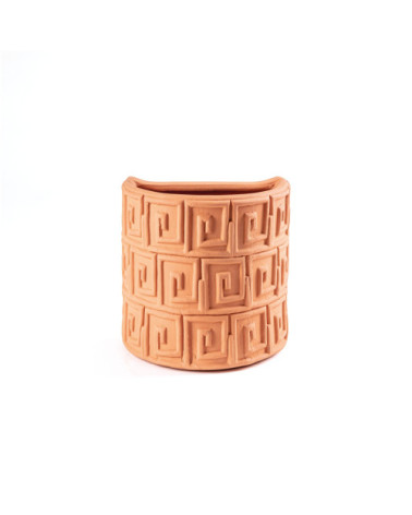 Vase"Magna Graecia Vaso da Muro in Terracotta Greche"25 x 16 x h. 25 –SELETTI | BHOME by Arredi Barbàra