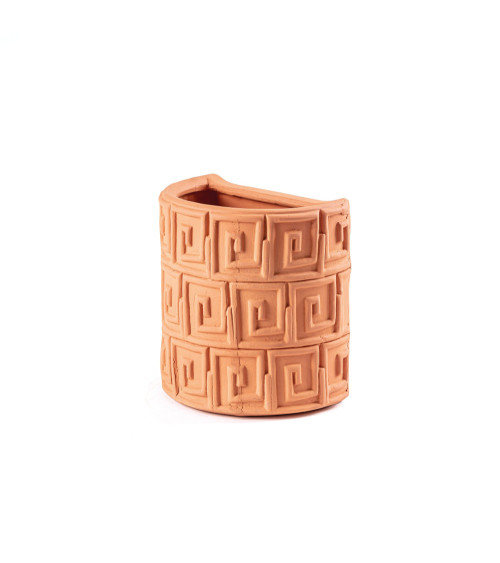 Vase"Magna Graecia Vaso da Muro in Terracotta Greche"25 x 16 x h. 25 –SELETTI | BHOME by Arredi Barbàra