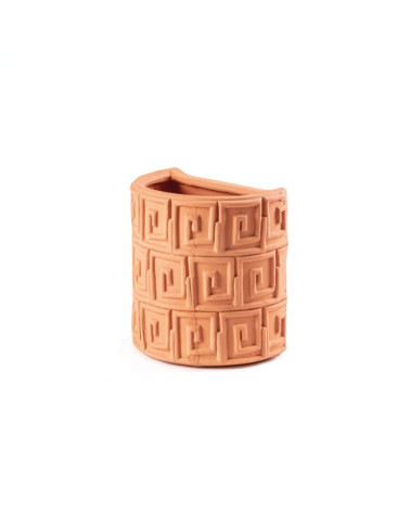 Vase"Magna Graecia Vaso da Muro in Terracotta Greche"25 x 16 x h. 25 –SELETTI | BHOME by Arredi Barbàra