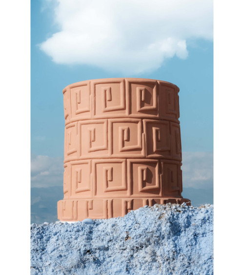 Vase"Magna Graecia Vaso in Terracotta Greca"Ø cm. 30 h. 39 –SELETTI | BHOME by Arredi Barbàra