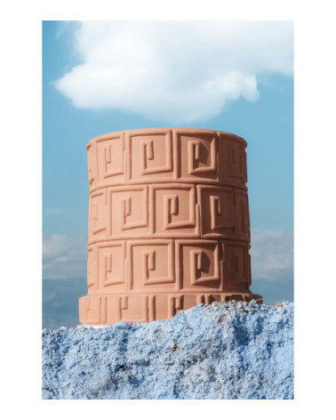 Vase"Magna Graecia Vaso in Terracotta Greca"Ø cm. 30 h. 39 –SELETTI | BHOME by Arredi Barbàra
