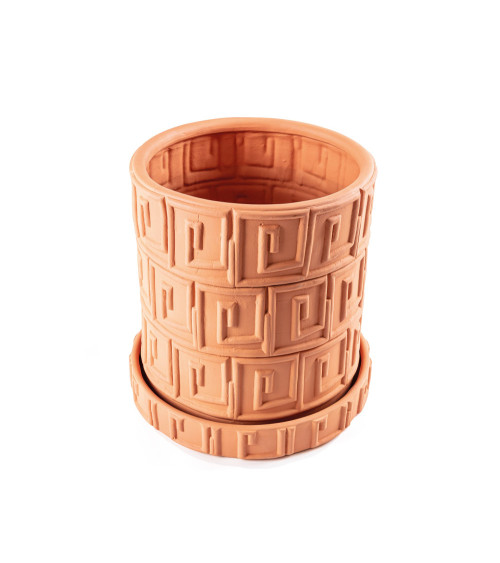 Vase"Magna Graecia Vaso in Terracotta Greca"Ø cm. 30 h. 39 –SELETTI | BHOME by Arredi Barbàra