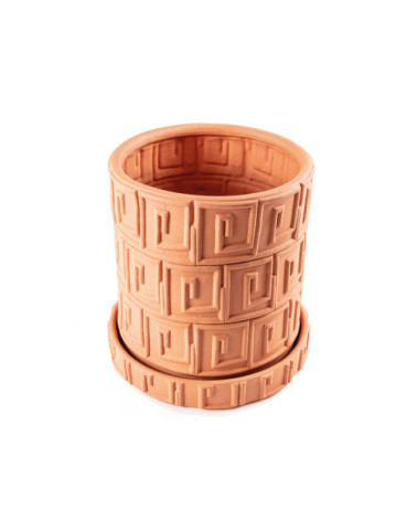 Vase"Magna Graecia Vaso in Terracotta Greca"Ø cm. 30 h. 39 –SELETTI | BHOME by Arredi Barbàra
