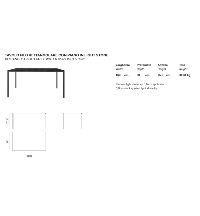 Tavolo Filo Novamobili | Bhome by Arredi Barbàra