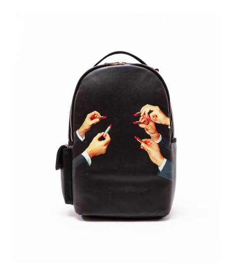 Rucksack"Zaino Travel Kit Black Lipstick"cm 33 × 18,5 Std. 43 –SELETTI | BHOME by Arredi Barbàra