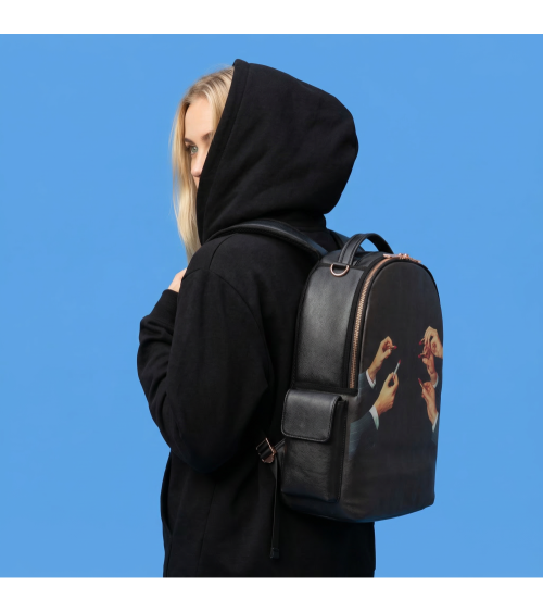 Rucksack"Zaino Travel Kit Black Lipstick"cm 33 × 18,5 Std. 43 –SELETTI | BHOME by Arredi Barbàra
