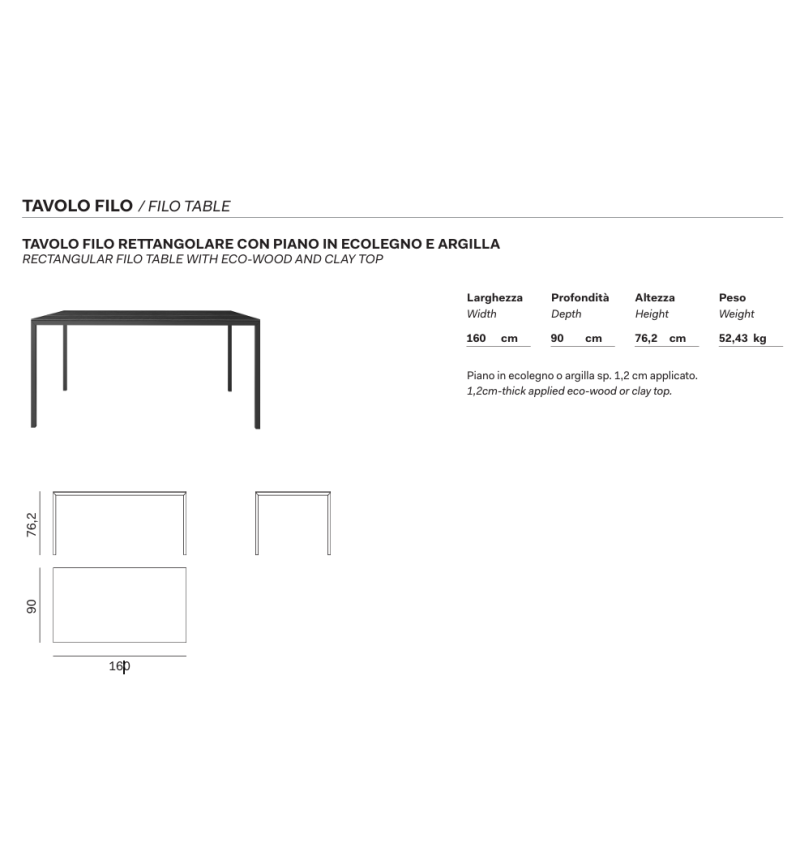 Tavolo Filo Novamobili | Bhome by Arredi Barbàra