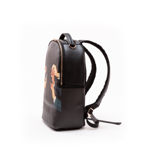 Rucksack"Zaino Travel Kit Black Lipstick"cm 33 × 18,5 Std. 43 –SELETTI | BHOME by Arredi Barbàra