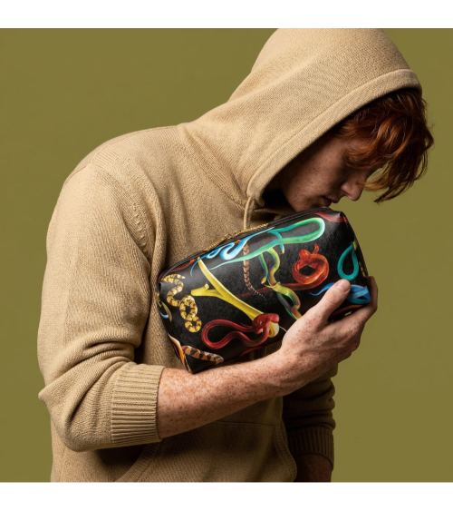 Sac de lavage Snakes"Wash Bag Snakes"Cm 25,5x12,5x15 –SELETTI | BHOME by Arredi Barbàra