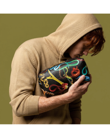Sac de lavage Snakes"Wash Bag Snakes"Cm 25,5x12,5x15 –SELETTI | BHOME by Arredi Barbàra