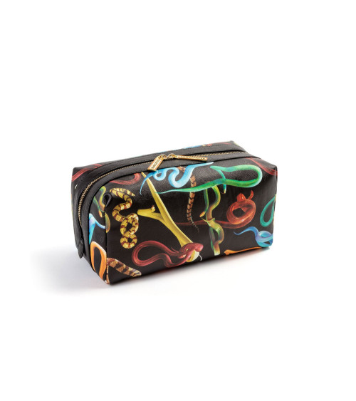 Sac de lavage Snakes"Wash Bag Snakes"Cm 25,5x12,5x15 –SELETTI | BHOME by Arredi Barbàra
