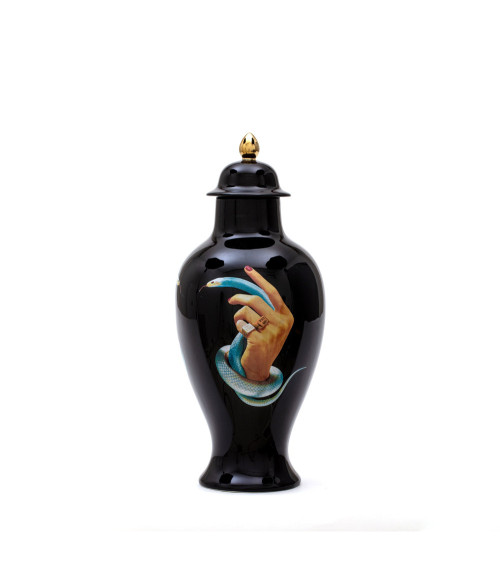 Vase"Hands with Snakes"ø cm 19,5 h. 46,5 –SELETTI | BHOME by Arredi Barbàra