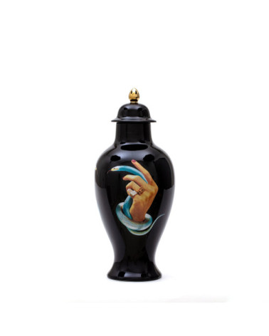 Vase"Hands with Snakes"ø cm 19,5 h. 46,5 –SELETTI | BHOME by Arredi Barbàra