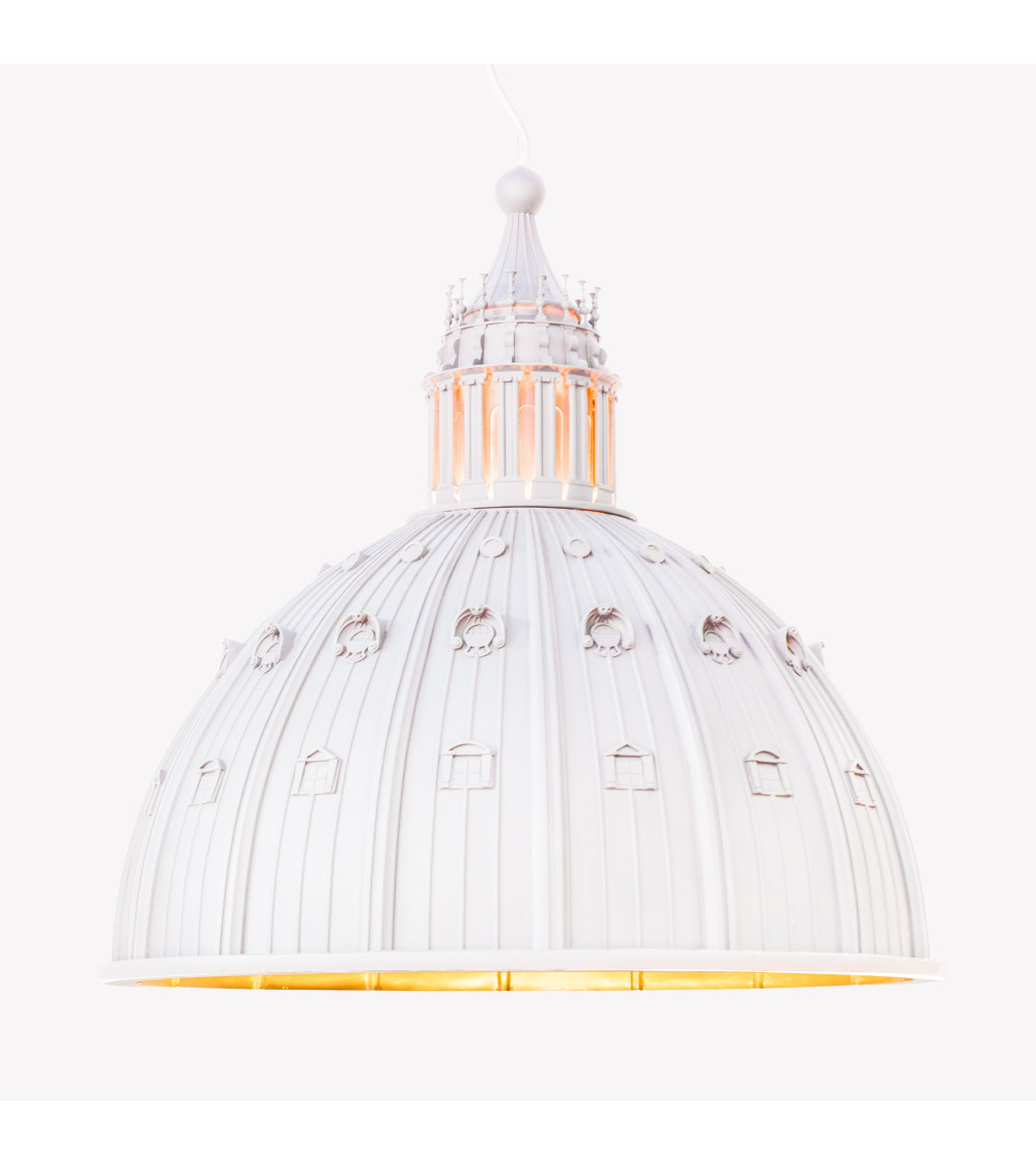 Aufhängelampe"Cupolone Bianco Quarantacinque"Cm ø 45 h. 45 Cm ø 17" h. 17,7" – SELETTI | BHOME by Arredi Barbàra