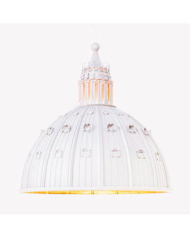 Aufhängelampe"Cupolone Bianco Quarantacinque"Cm ø 45 h. 45 Cm ø 17" h. 17,7" – SELETTI | BHOME by Arredi Barbàra