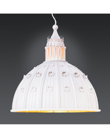 Aufhängelampe"Cupolone Bianco Quarantacinque"Cm ø 45 h. 45 Cm ø 17" h. 17,7" – SELETTI | BHOME by Arredi Barbàra