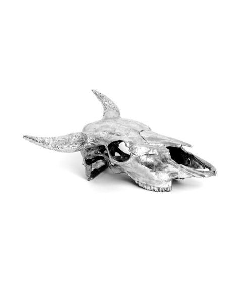 Decorative sculpture"Wunderkammer Bison Skull"metal –SELETTI | BHOME by Arredi Barbàra