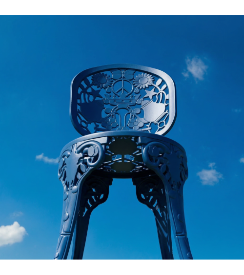 Sedia da esterno "Industry Collection ALUMINIUM CHAIR - BLU CIELO" | BHOME by Arredi Barbàra