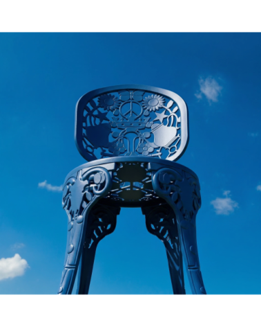 Sedia da esterno "Industry Collection ALUMINIUM CHAIR - BLU CIELO" | BHOME by Arredi Barbàra